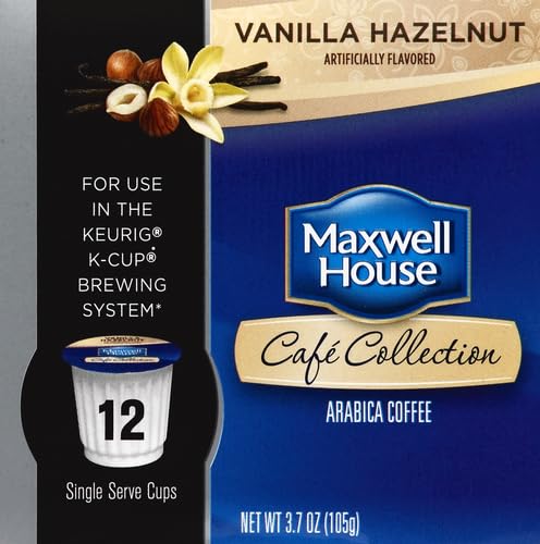 Maxwell House Vanilla Hazelnut Medium Roast K-Cup Coffee Pods (12 Count)