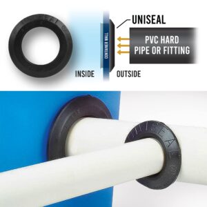 1-1/2" UNISEAL Flexible Tank Adapter (Bulkhead) - 5 Pack