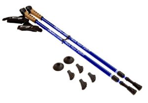 keenfit blue 2-piece fitness exercise assisting walking poles