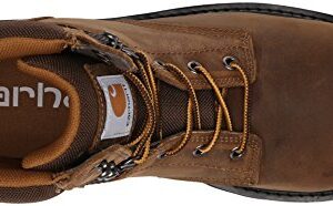 Carhartt Men's Traditional Welt 6" Steel Toe Work Boot Construction, Crazy Horse Brown Oil Tanned, 12 Wide