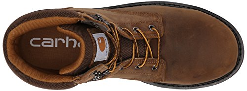 Carhartt Men's Traditional Welt 6" Steel Toe Work Boot Construction, Crazy Horse Brown Oil Tanned, 12 Wide