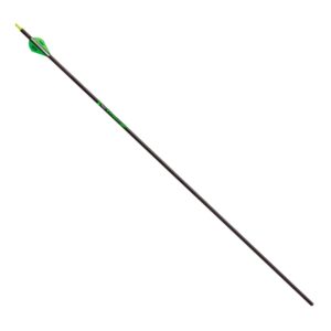 victory archery vforce gamer arrows with blazer vanes (pack of 6), black, 350