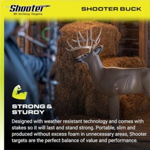 Big Shooter Crossbow Buck 3D Archery Target with Replaceable Core, Brown