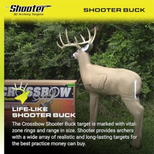 Big Shooter Crossbow Buck 3D Archery Target with Replaceable Core, Brown