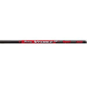 victory archery v-force sport shafts (one dozen), black, 350