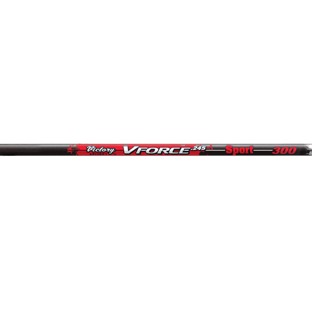 Victory Archery V-Force Sport Shafts (One Dozen), Black, 350