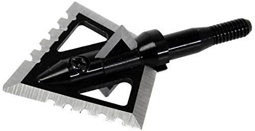 Magnus 4 Blade Hornet Ser-Razor Broadhead (3-Pack), Black, 125-Grain