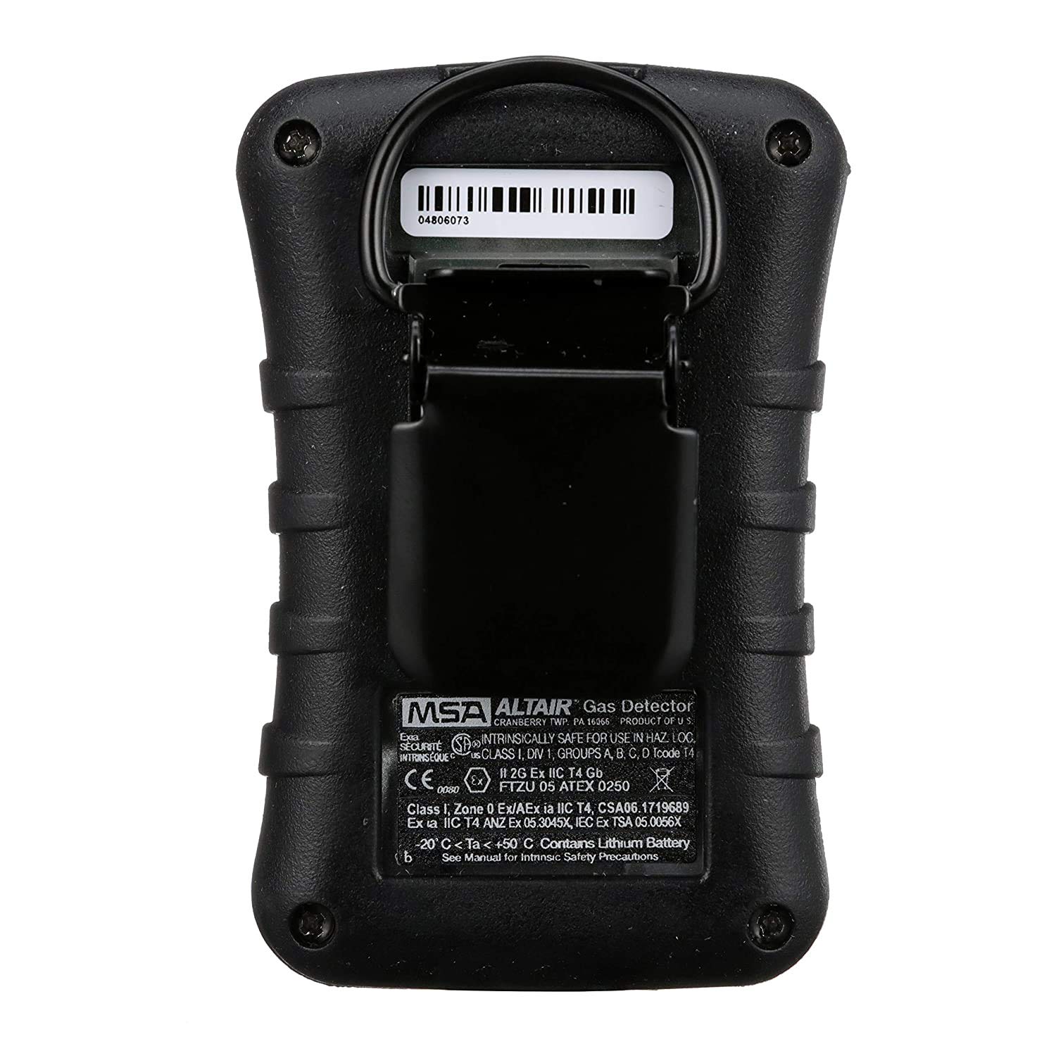 MSA 10092521 ALTAIR Single-Gas Detector - (H2S) Hydrogen Sulfide (Low: 10ppm, High: 15ppm), Color: Black, Portable Gas Monitor, Durable, UL Standard-Approved