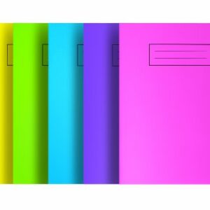 Silvine NBA5BT A5 Bright Exercise Notebook - Assorted Colours (Pack of 20)