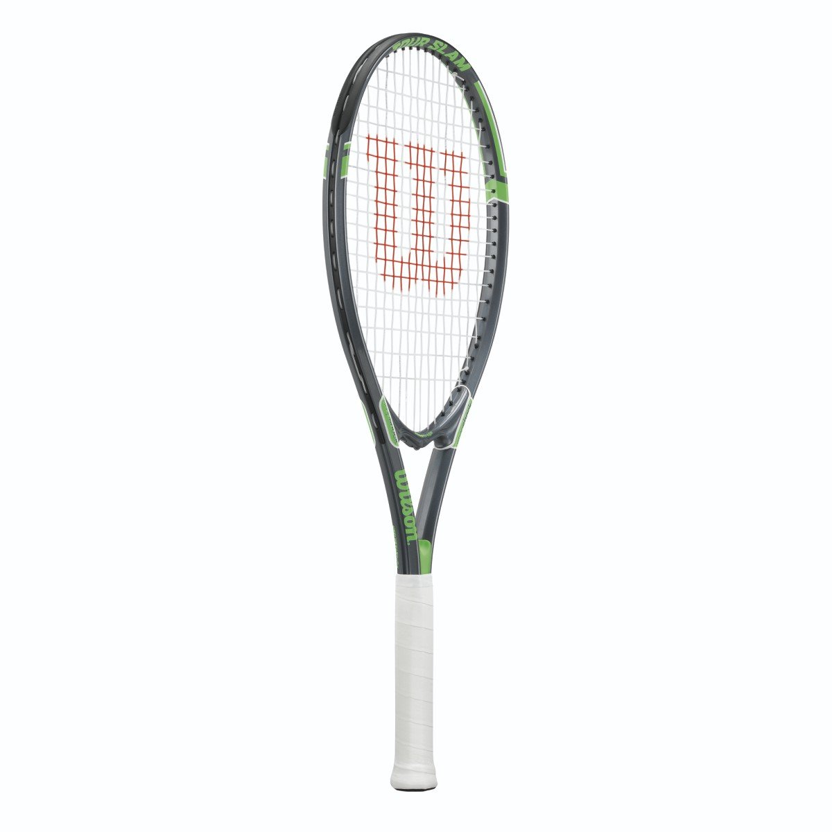 Wilson Tour Slam Adult Recreational Tennis Racket - Grip Size 4 - 4 1/2", Grey/Green