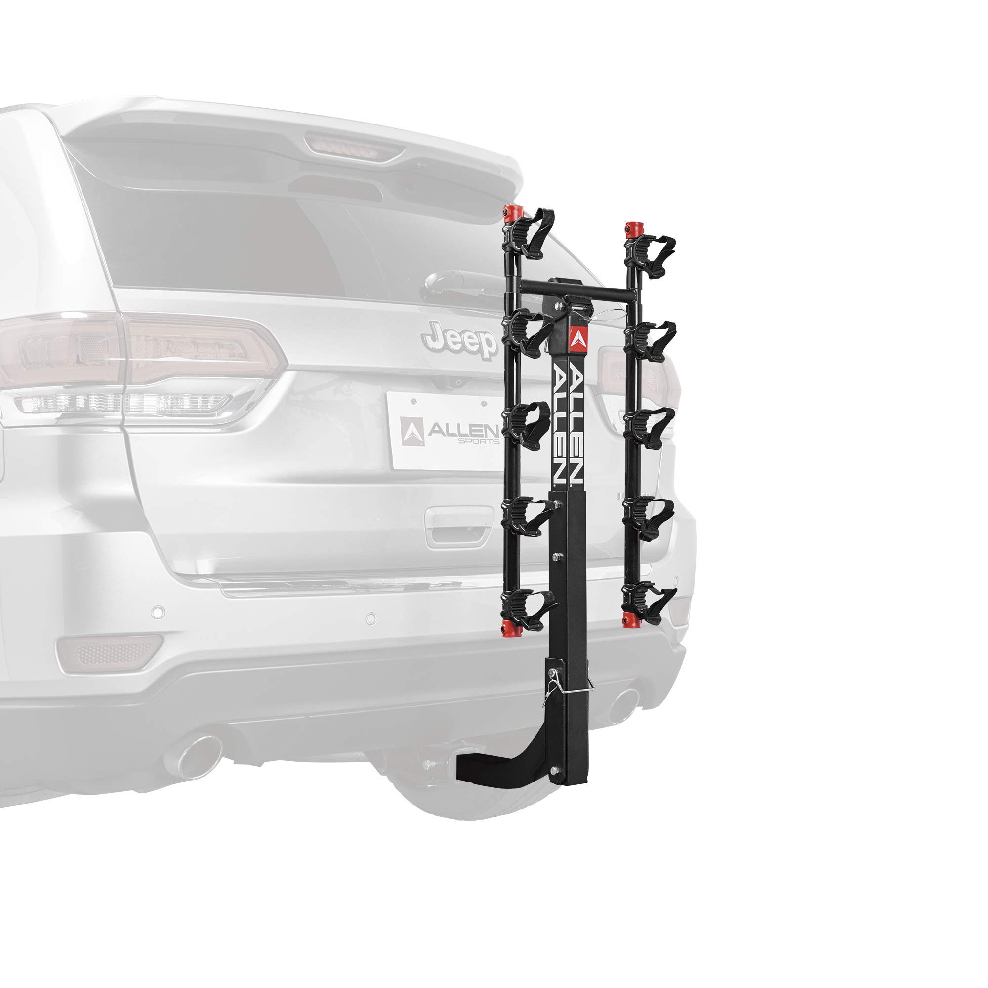 Allen Sports Deluxe 5-Bike Hitch Mount Rack, Model 552RR-R , Black, 2-Inch Receiver