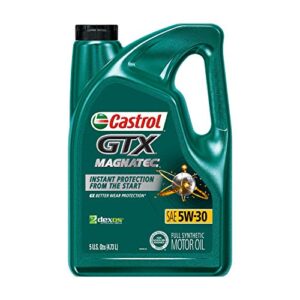 Castrol GTX MAGNATEC 5W-30 Full Synthetic Motor Oil - 5 Quart, (Pack of 3)