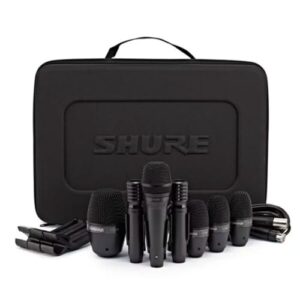 Shure PG ALTA 7-Piece Drum Microphone Kit for Performing and Recording Drummers - Includes Mics, Mounts and Cables with options for Kick Drums, Snare, Rack/Floor Toms, Congas and Cymbals (PGADRUMKIT7)