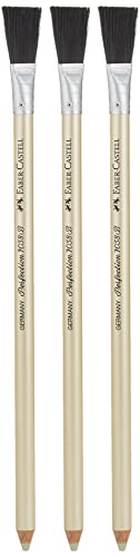 Faber-Castell Faber Castell Perfection Eraser Pencil With Brush (3-Pack)