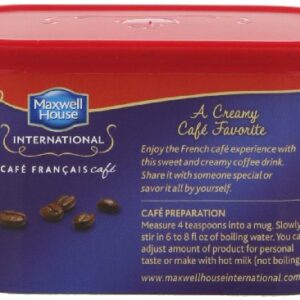 Maxwell House International Coffee Cafe Francais, 7.6 Ounce Cans (Pack of 8)