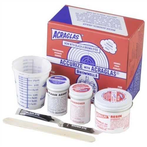 Acraglas Rifle Bedding Kit - Enough for 2 Rifles