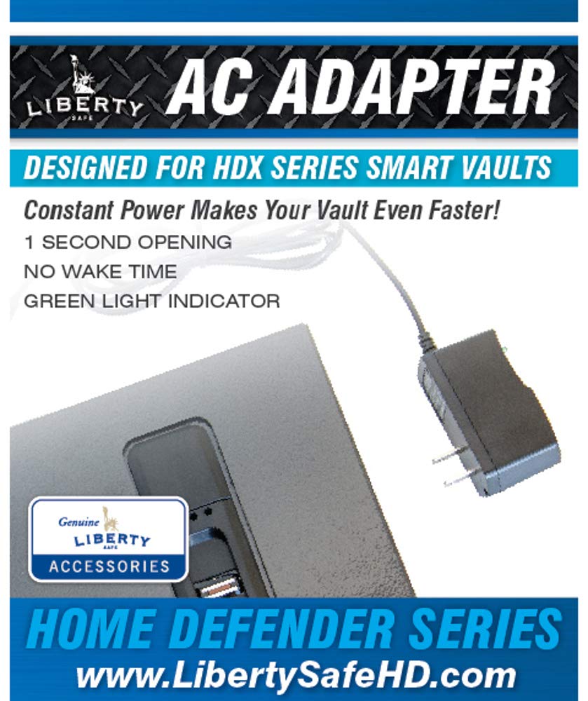 Liberty Safe - Handgun Vaults A/C Adapter HDX-AC (150, 250 , HDX Smart Vaults)