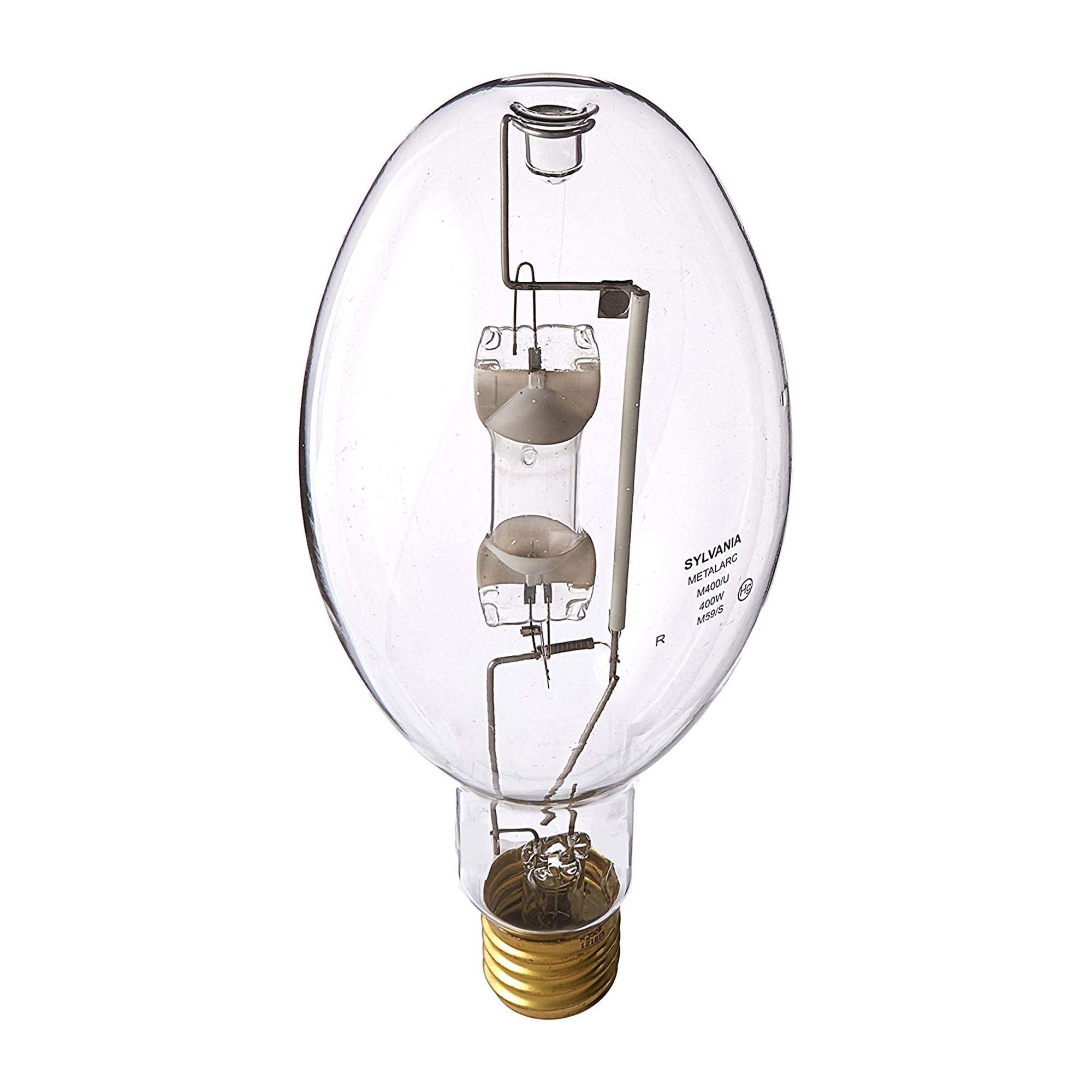 Sylvania ED37 400W Clear Metal Halide Lamp E39 Mogul Screw Bulbs, 6 Pack | 640366