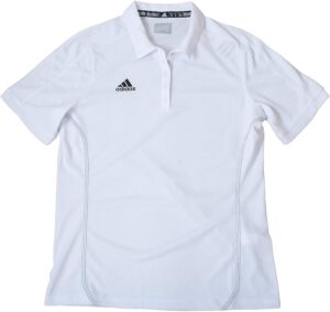 adidas women's climalite team polo (m, white)