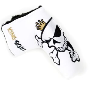 King Skull Putter Cover Magnetic Headcover for Scotty Cameron Taylormade Odyssey Blade