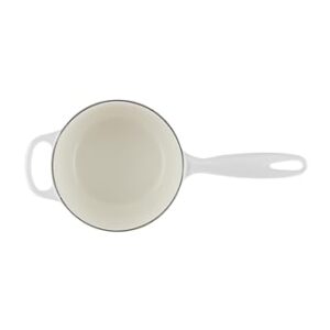 Le Creuset Enameled Cast Iron Signature Saucepan, 1.75 qt., White