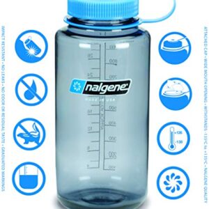 Nalgene Tritan Wide Mouth BPA-Free Water Bottle, Seafoam, 32-Ounces