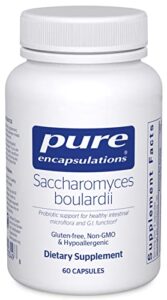 pure encapsulations saccharomyces boulardii | natural probiotic to balance intestinal flora | 60 capsules