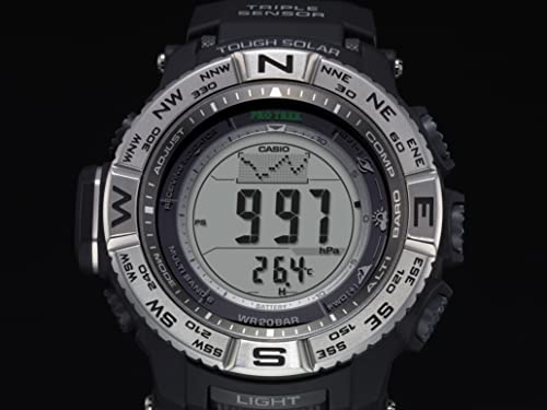 Casio Men's Pro Trek PRW-3500-1CR Solar Powered Atomic Resin Digital Watch