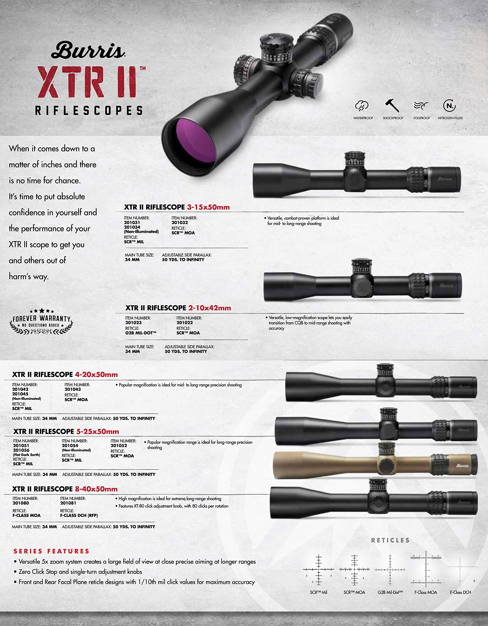 Burris Optics Burris 4-20x-50mm Illuminator Riflescope, 201042, Black