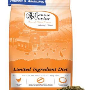 Canine Caviar Special Needs Dog Food – Limited Ingredient Alkaline Holistic Dog Food – Gluten Free, Premium for Older & Sensitive Stomach Dogs – for Skin & Coat – Chicken & Brown Rice – 11 lbs