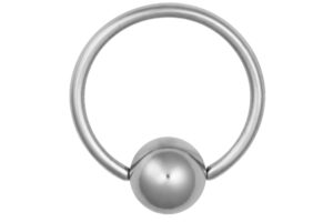 forbidden body jewelry small cartilage hoop earring: surgical steel 5/16 inch cbr captive bead hoop ring with 4mm ball