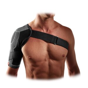 McDavid Shoulder Wrap 4-Way Elastic Shoulder Wrap for Adults. Sprains, Injuries, Support. Fits Left or Right Shoulder.