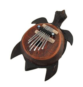 hand carved sea turtle thumb piano karimba