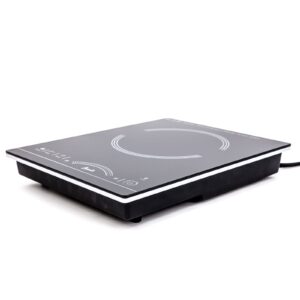 avanti ih1800l1b-is portable cooktop electric stove top hot plate with single induction burner, 6 power settings, temperature touch control 140-460f, 1800-watts, black