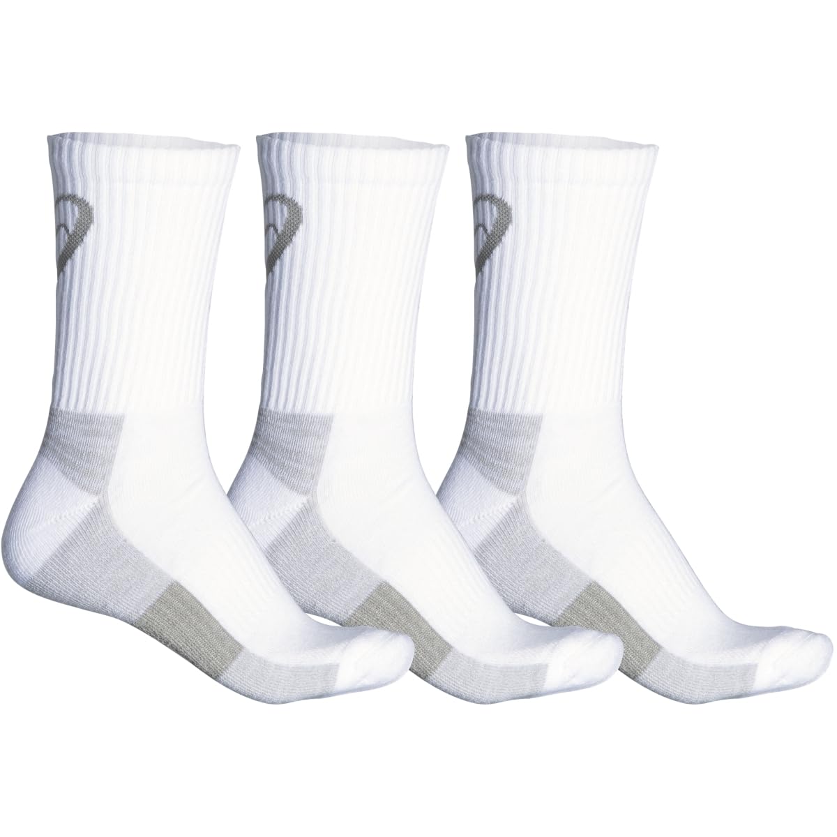 ASICS Training Crew (3 Pack), White, Medium