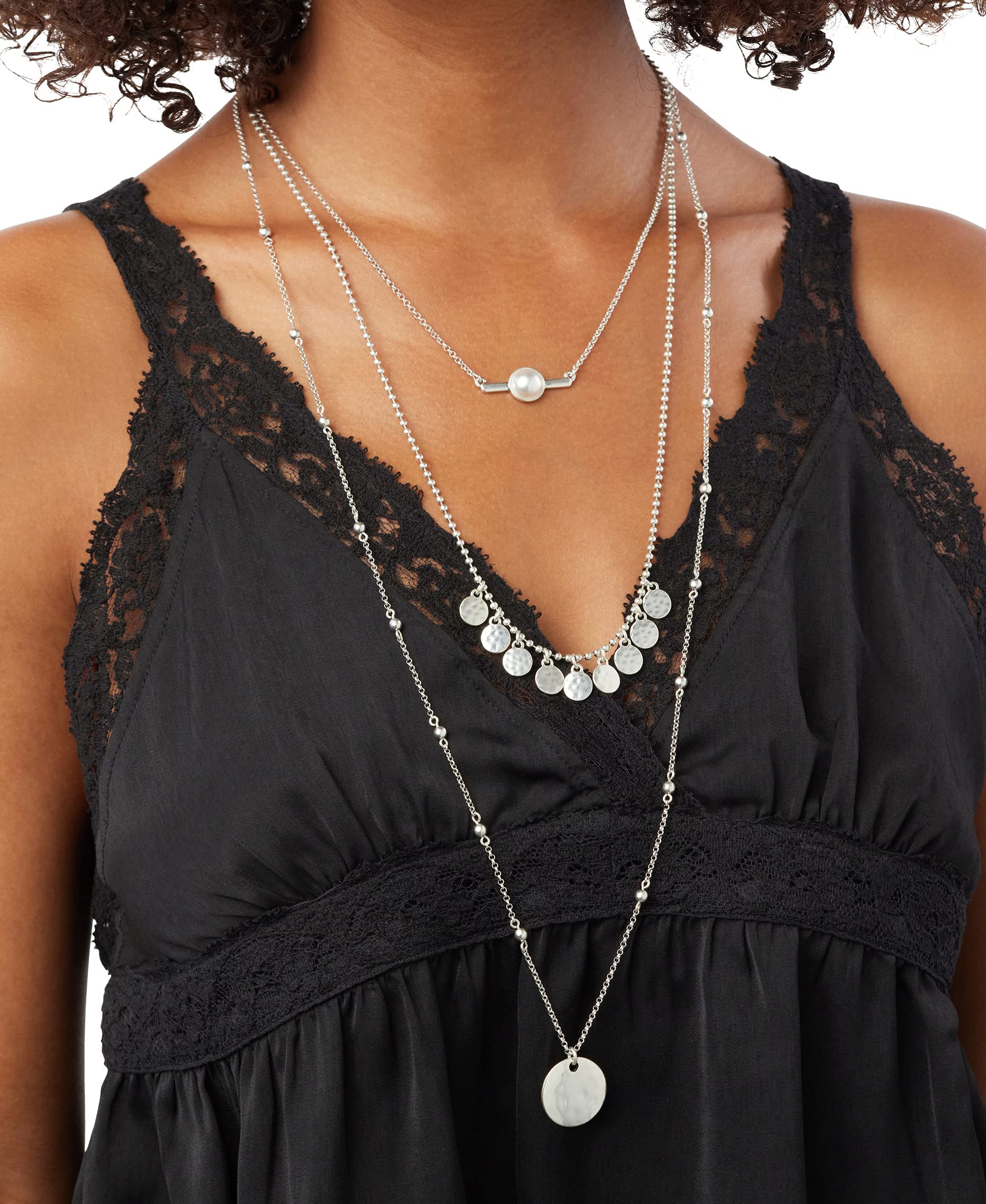 Lucky Brand Lucky Layered Faux-Pearl Necklace