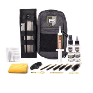 Breakthrough Clean Rifle Cleaning Kit with Oil and Cleaner - Universal Kit Also Works on 12 Gauge - .22/.223/.30/.38/.40/.45 Cal - 9/10mm - Black