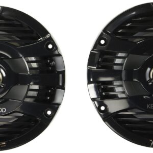 Kenwood KFC-1653MRB 6.5" Black Marine 2 Way Speakers 150 Watts