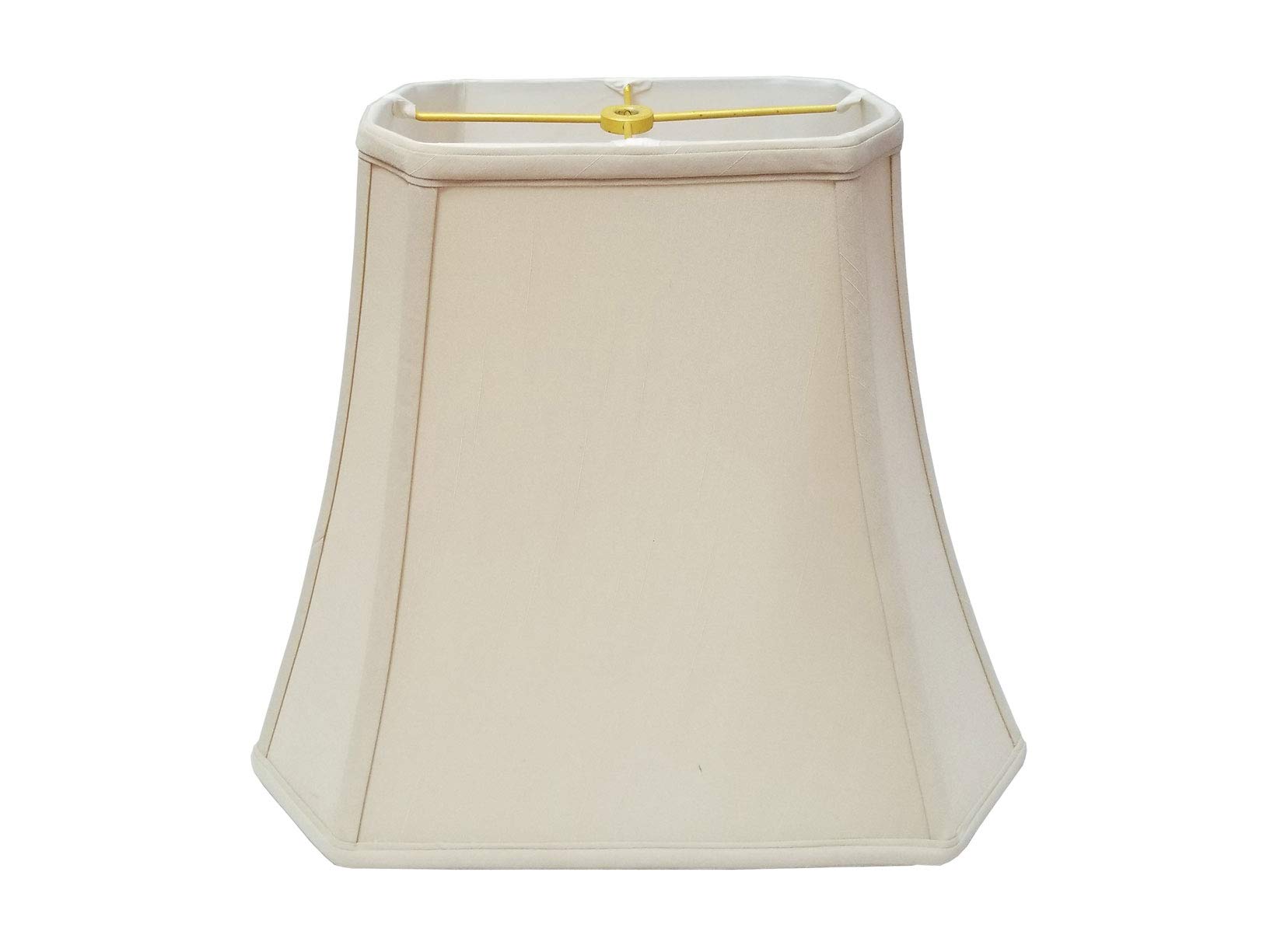 Royal Designs Rectangle Cut Corner Lamp Shade - Beige - (7 x 10) x (12.25 x 18) x 13.25