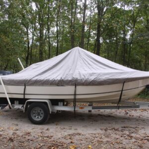 VORTEX Heavy Duty Grey/Gray Center Console Boat Cover for 15'7" - 17'6" Boat