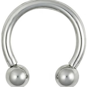 Forbidden Body Jewelry Horseshoe Septum Rings Internally Threaded Small Nose Hoop Surgical Steel 16G