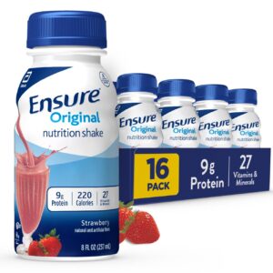 ensure original strawberry nutrition shake | meal replacement shake | 16 pack