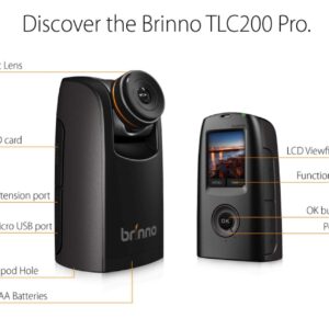 Brinno TLC200 Pro Time Lapse Camera with Waterproof Housing Case Bundle - 42 Day Battery Life - Captures Professional 720P HDR Timelapse Videos - Great for Long-Term Outdoor Projects