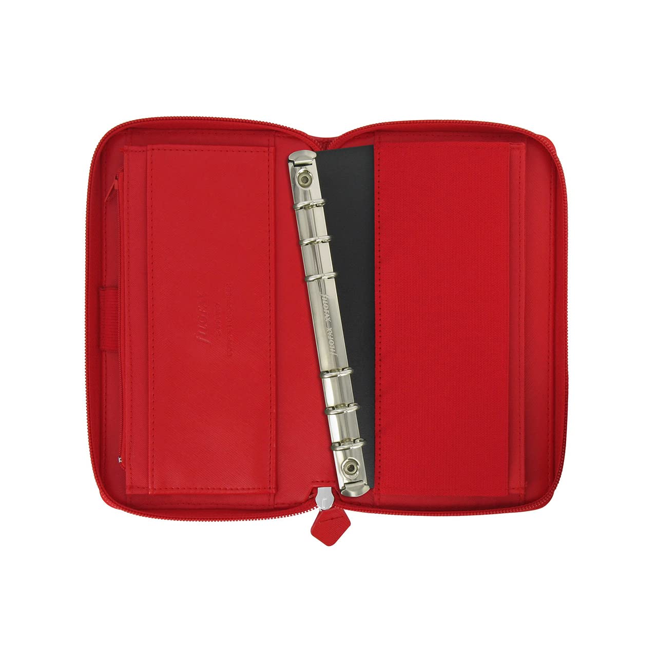 Filofax 17-022534 Saffiano Personal Organizer, Compact Zip, Red