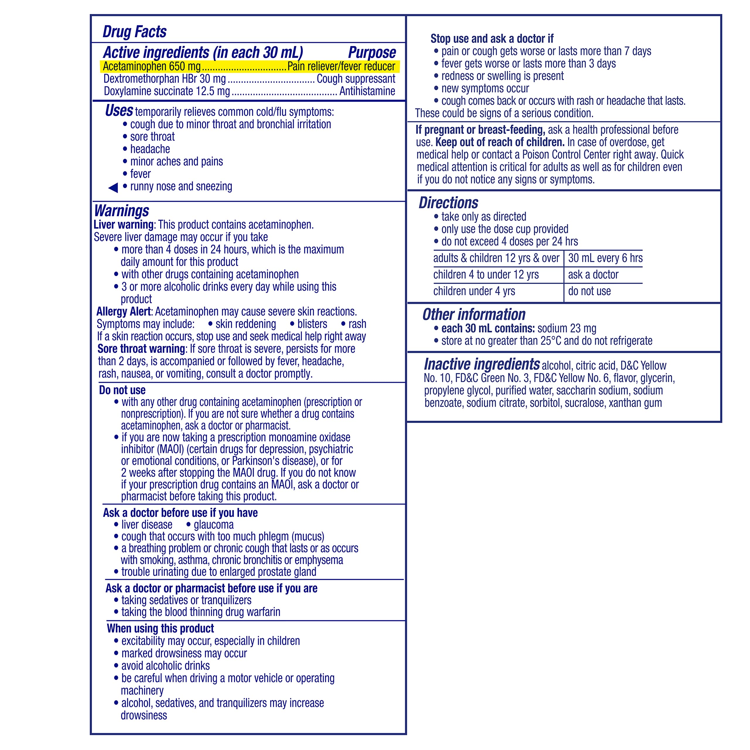 Vicks NyQuil, Nighttime Cold & Flu Symptom Relief, Relives Aches, Fever, Sore Throat, Sneezing, Runny Nose, Cough, 12 Fl Oz, Original Flavor