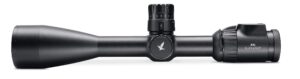 swarovski optik 5-25x56 x5i riflescope, matte black with 2nd focal plane illuminated 4wx-i duplex reticle, 30mm tube diameter, side parallax focus.