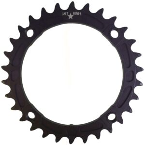 USAmade 104BCD 30T Narrow Wide Black Mountain Chainring 2017 Sharktooth Collection