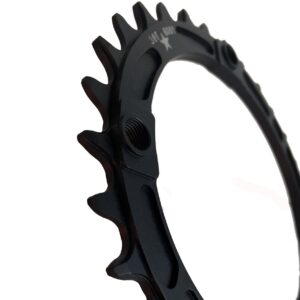 USAmade 104BCD 30T Narrow Wide Black Mountain Chainring 2017 Sharktooth Collection