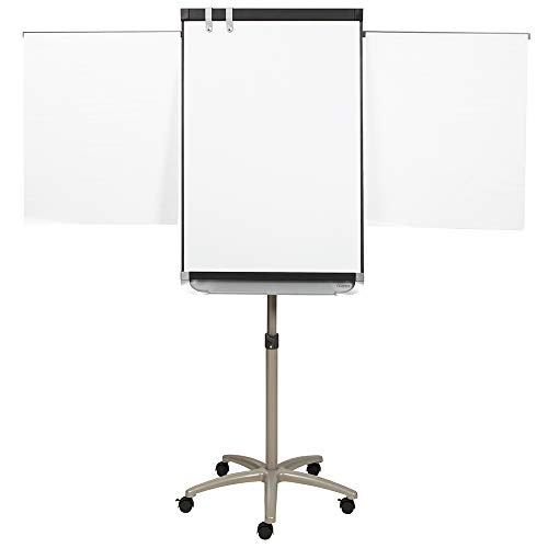 Quartet Easel, Magnetic Whiteboard, 2' x 3', Adjustable, Mobile, Flipchart Holder, Prestige 2, Black Frame (ECM32P2)