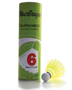 macgregor tournament shuttlecocks 6/tube